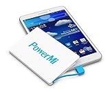 PowerMi Batería Externa Móvil tamaño Tarjeta de crédito – Compatible con Samsung Galaxy, iPhone – Cargador Externo portátil Ultra Delgado y Ligero – Power Bank Mini
